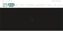 Tablet Screenshot of floridabusinessbank.com